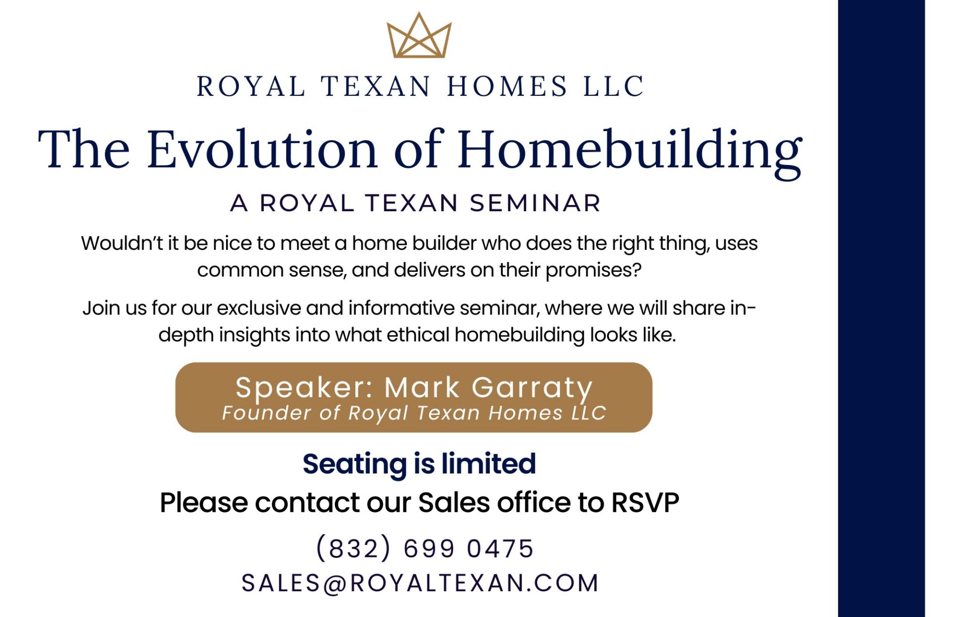 The Evolution of Homebuilding Seminar